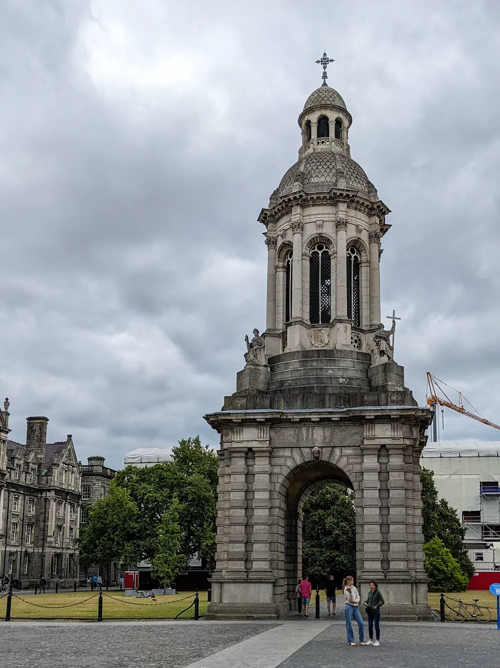 The Campanile in Front Square at Trinity College Dublin, where Bram Stoker studied
